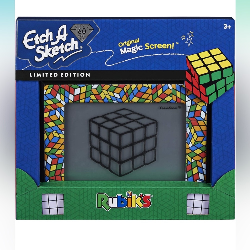 Etch A Sketch's 60th anniversary Rubik's Cube edition! NEW IN BOX.